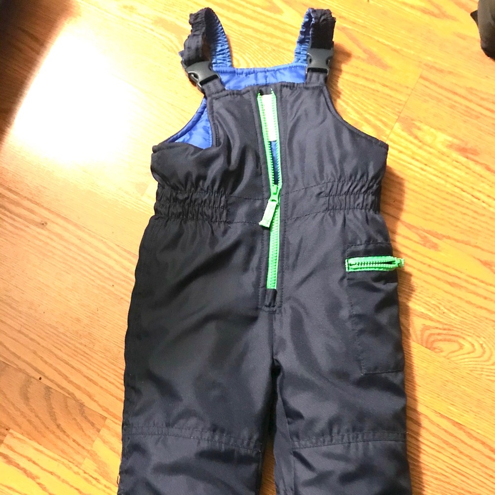 Navy kids snow bib sz 24 months